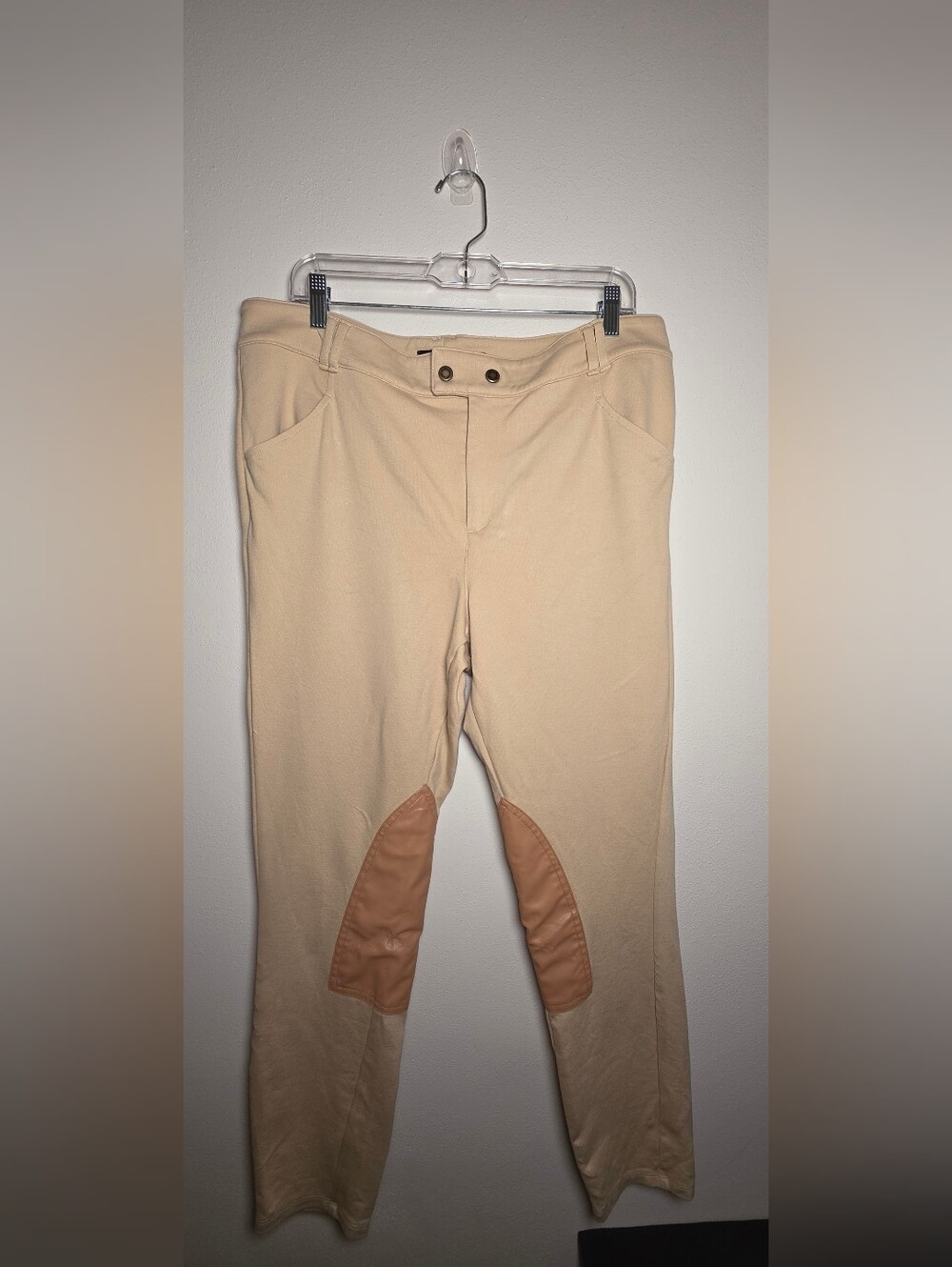 Ralph Lauren Cream/Tan Riding-Style Stretch Pants